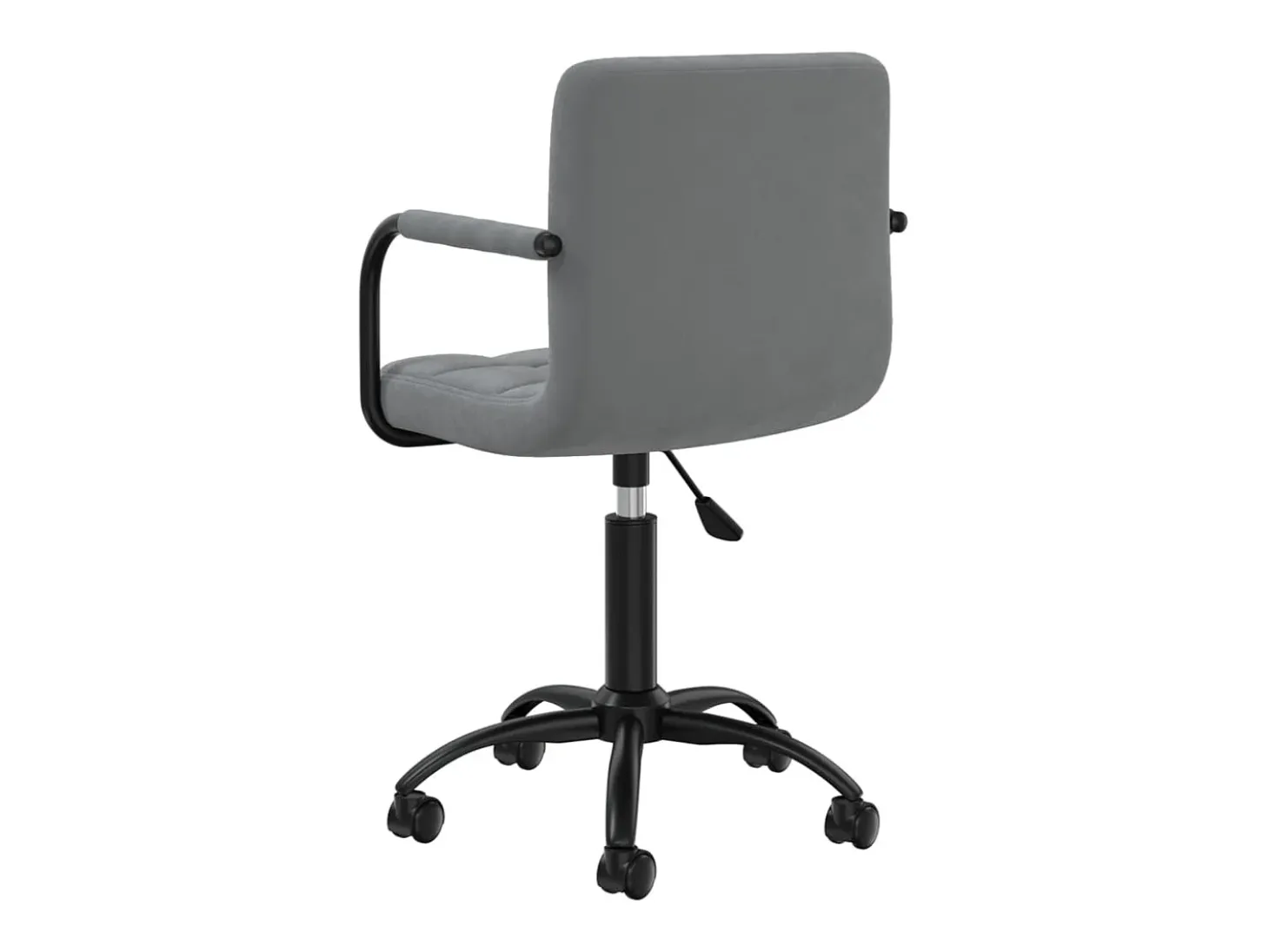 Sillas de comedor giratorias 4 unidades terciopelo gris oscuro