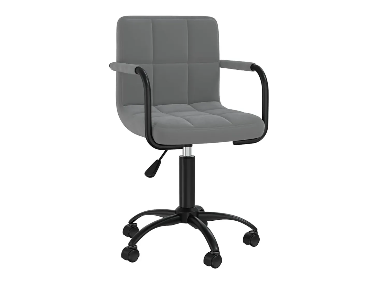Sillas de comedor giratorias 4 unidades terciopelo gris oscuro
