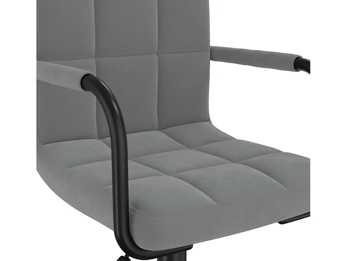Sillas de comedor giratorias 4 unidades terciopelo gris oscuro