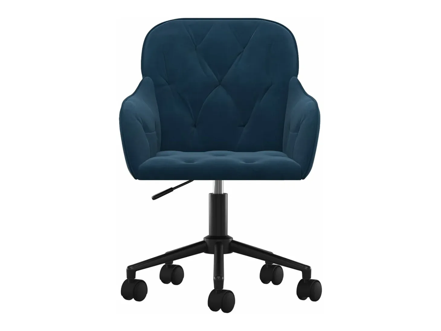Sillas de comedor giratorias 2 unidades terciopelo azul