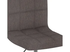 Sillas de comedor giratorias 2 unidades tela gris taupe