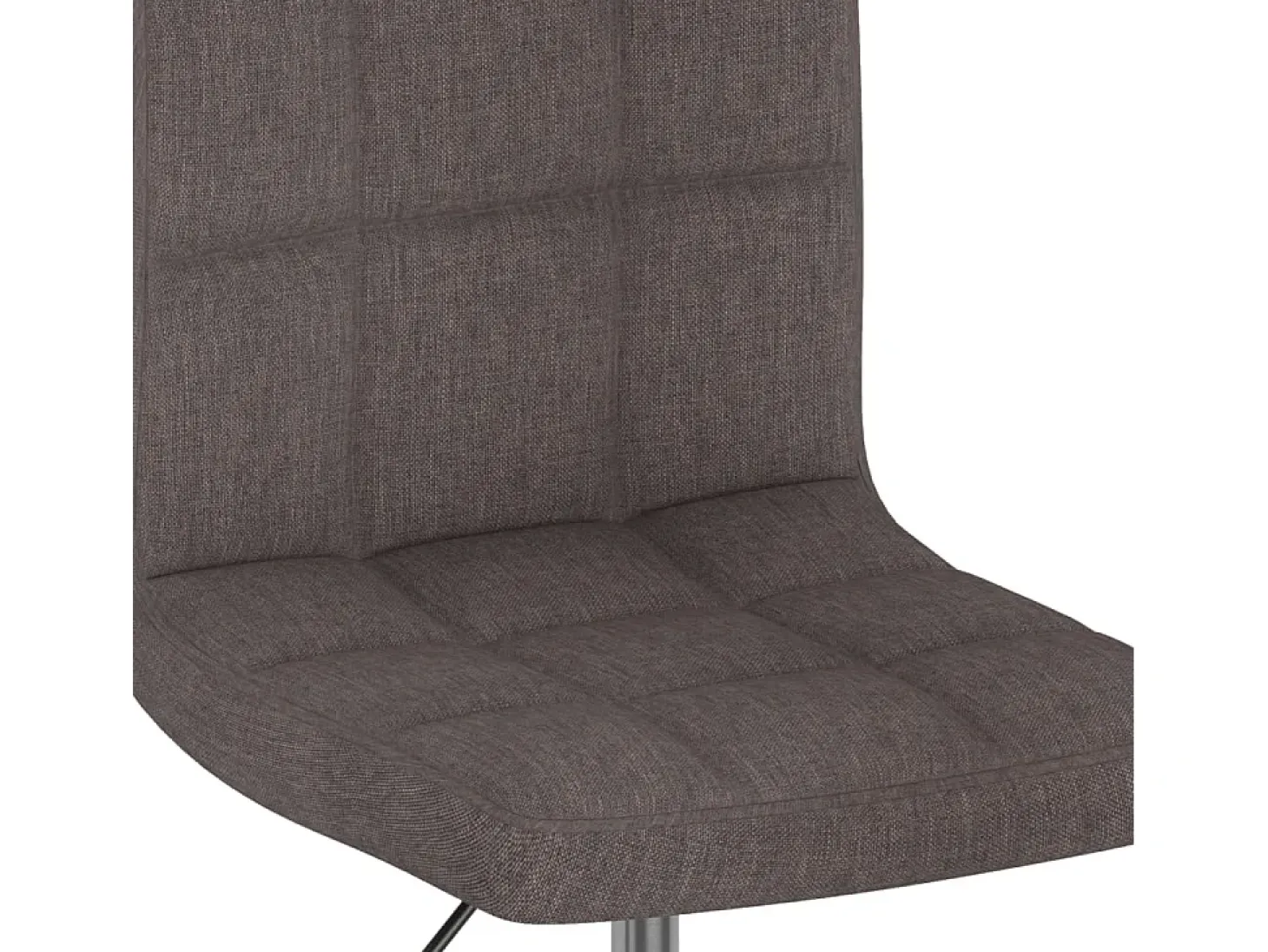 Sillas de comedor giratorias 2 unidades tela gris taupe