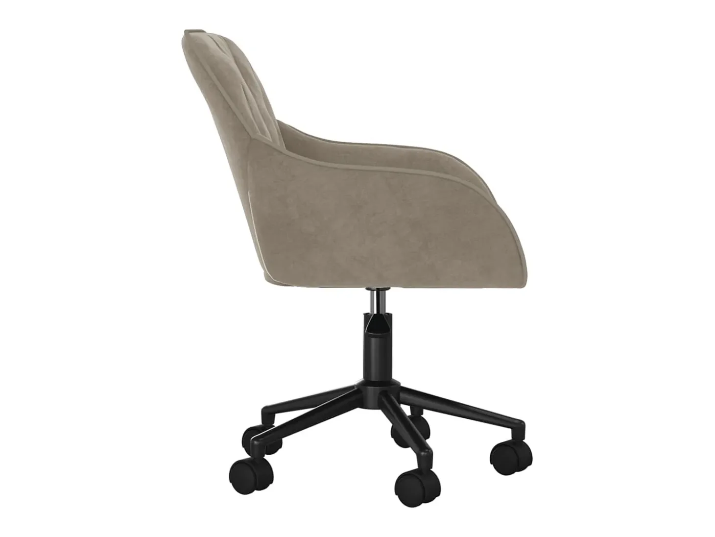 Sillas de comedor giratorias 2 unidades de terciopelo gris claro