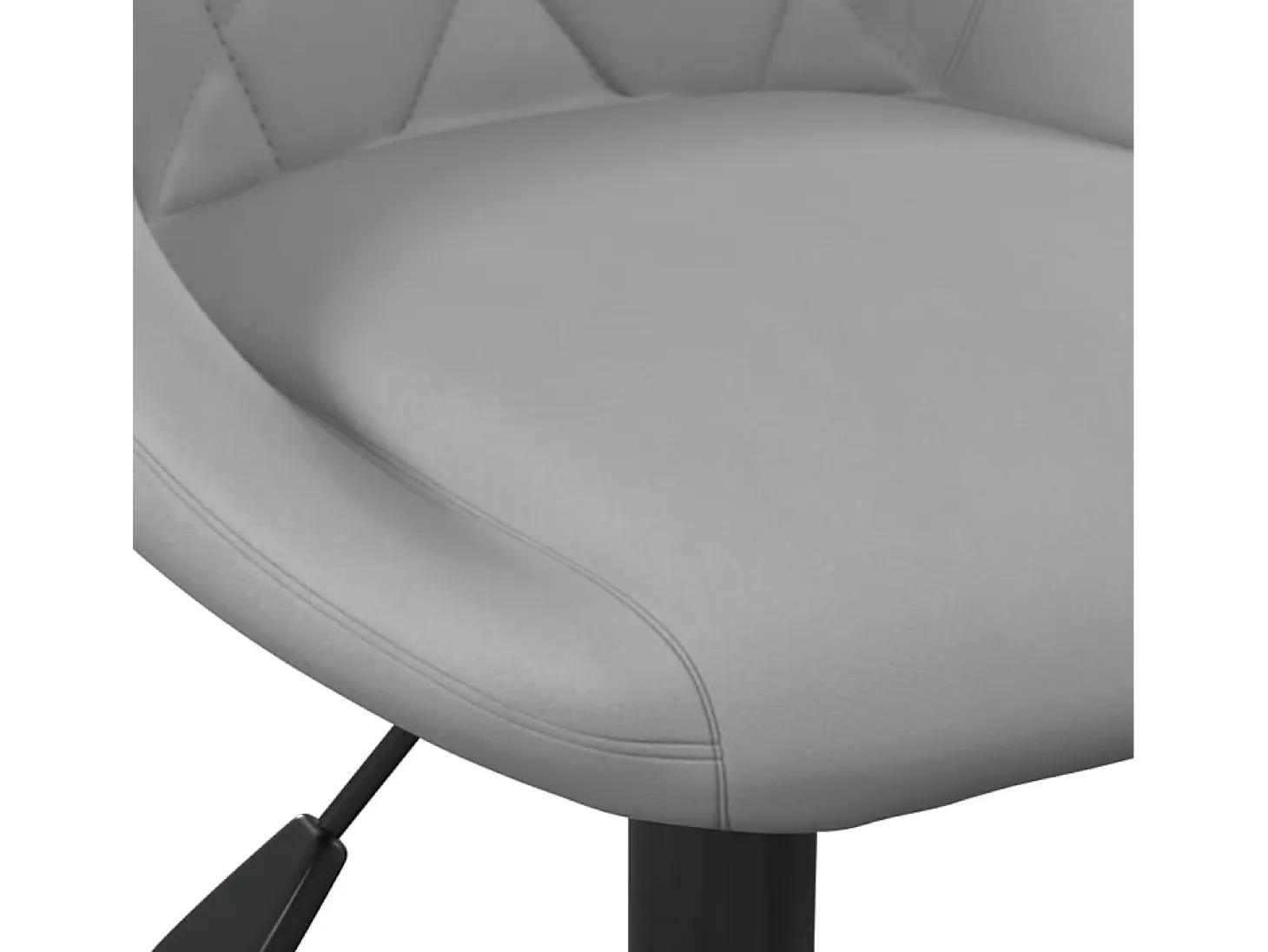 Sillas de comedor giratorias 6 unidades de terciopelo gris claro