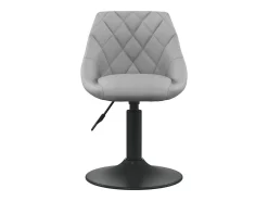 Sillas de comedor giratorias 6 unidades de terciopelo gris claro