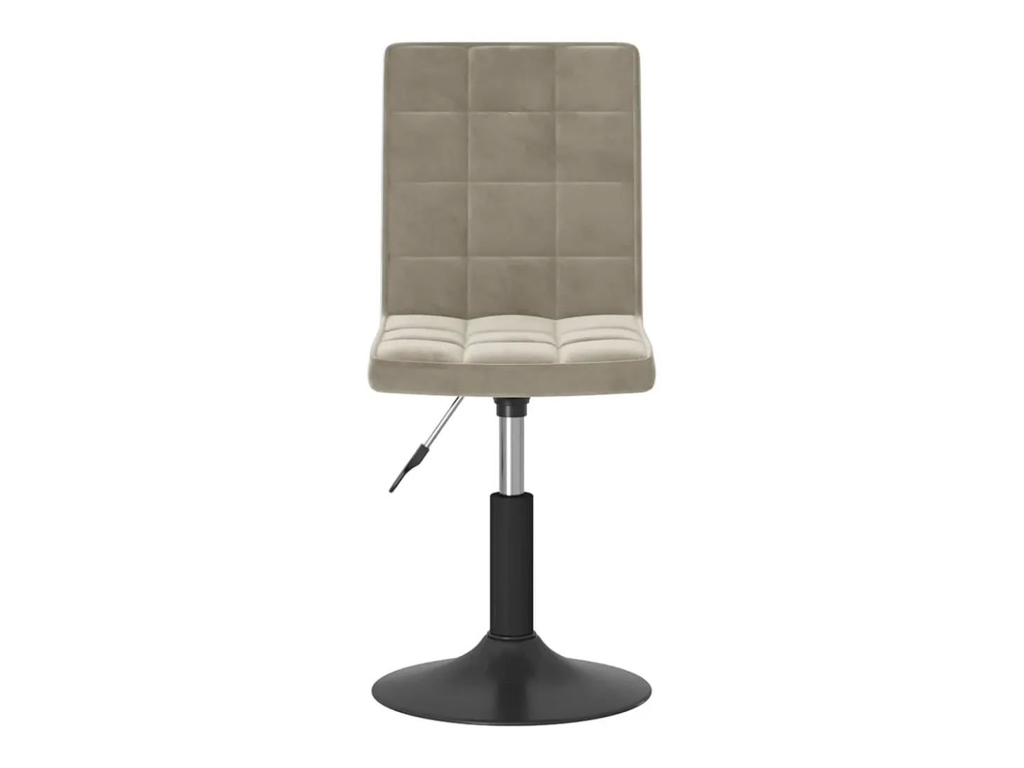 Sillas de comedor giratorias 6 unidades de terciopelo gris claro