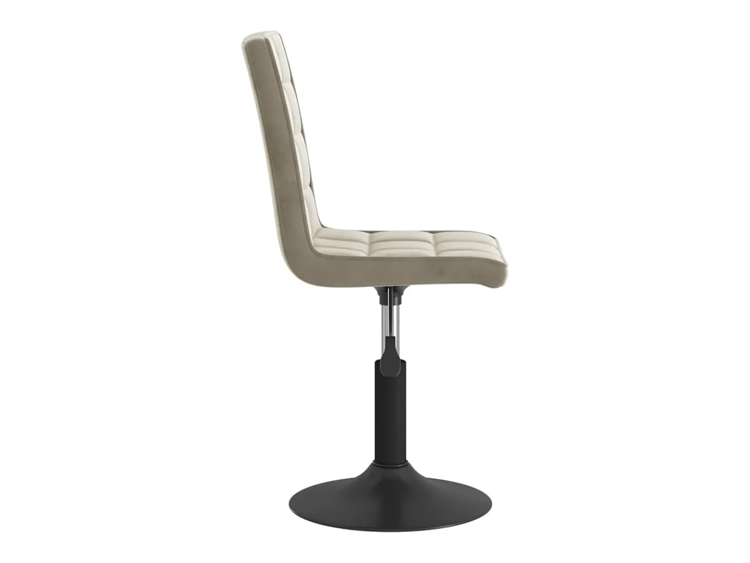 Sillas de comedor giratorias 6 unidades de terciopelo gris claro