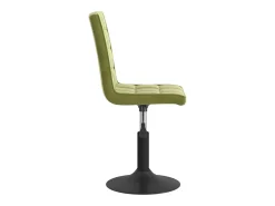 Sillas de comedor giratorias 4 unidades de terciopelo verde claro