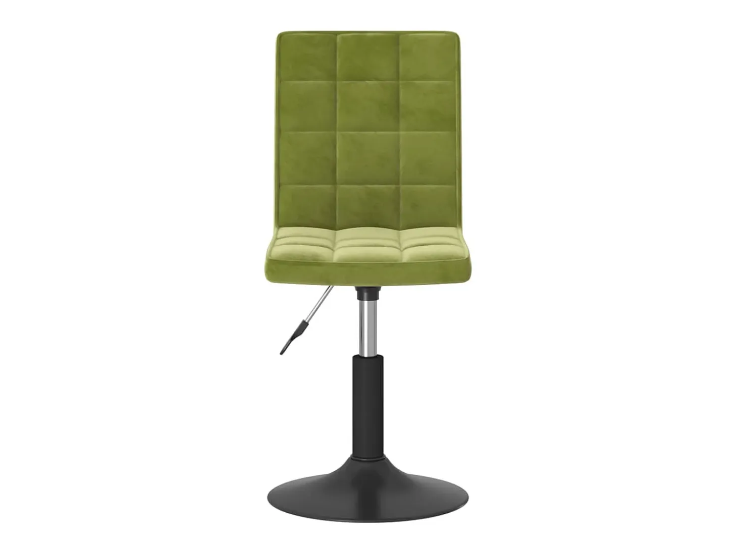 Sillas de comedor giratorias 4 unidades de terciopelo verde claro