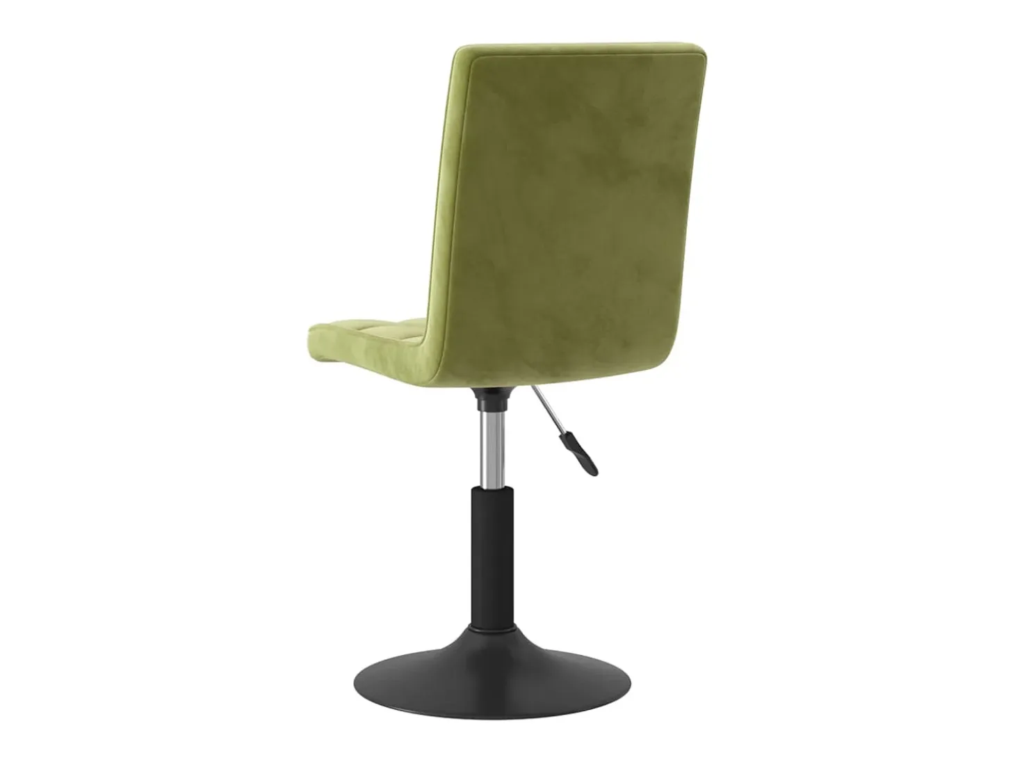 Sillas de comedor giratorias 4 unidades de terciopelo verde claro