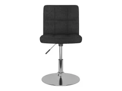 Sillas de comedor giratorias 4 unidades tela negro