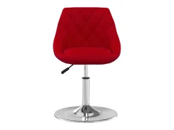 Sillas de comedor giratorias 2 unidades terciopelo rojo tinto