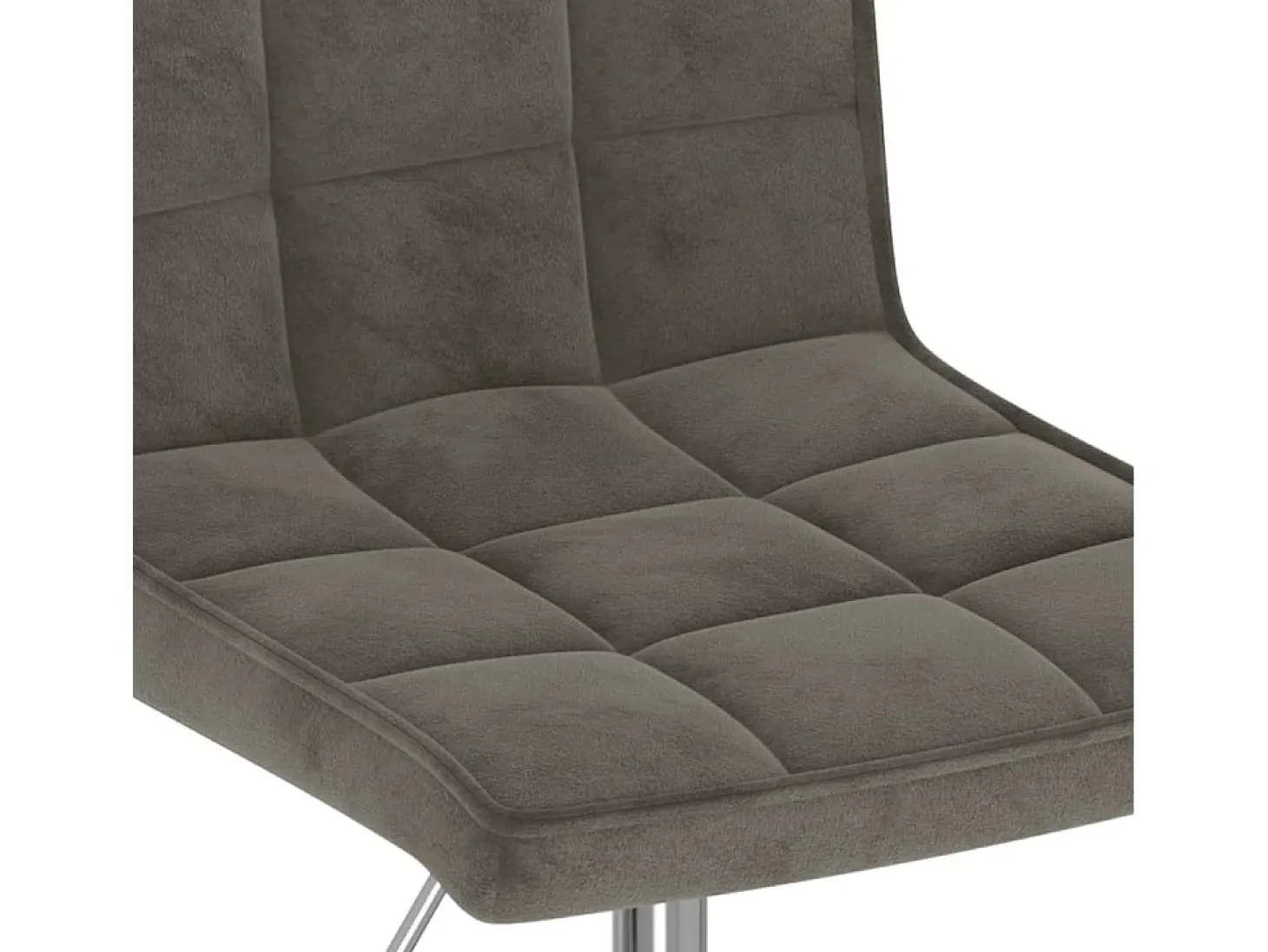 Sillas de comedor giratorias 4 unidades terciopelo gris oscuro