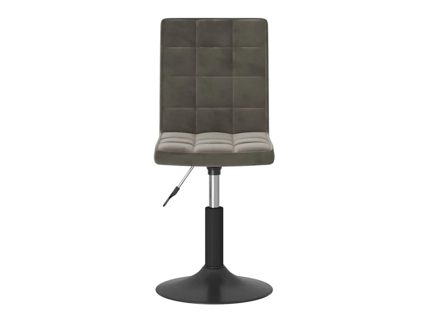 Sillas de comedor giratorias 4 unidades terciopelo gris oscuro