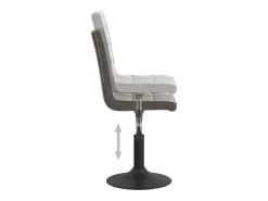 Sillas de comedor giratorias 4 unidades terciopelo gris oscuro