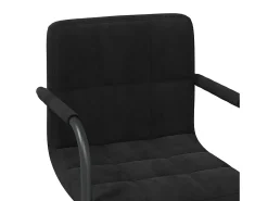 Sillas de comedor giratorias 4 unidades terciopelo negro