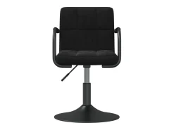 Sillas de comedor giratorias 4 unidades terciopelo negro
