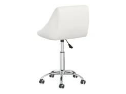Sillas de comedor giratorias 2 unidades cuero sintético blanco
