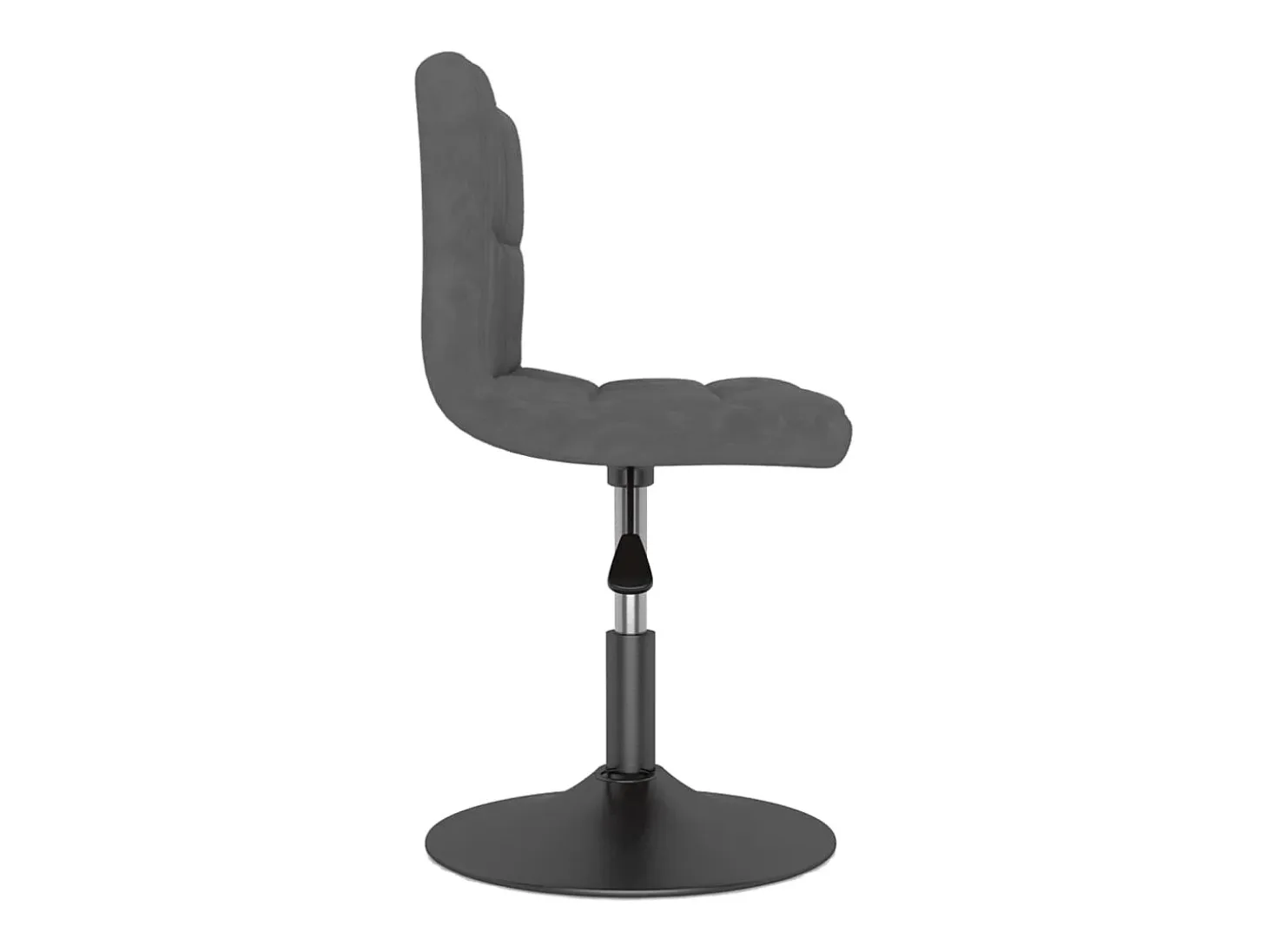 Sillas de comedor giratorias 2 unidades terciopelo gris oscuro