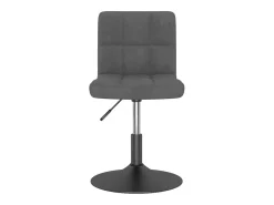 Sillas de comedor giratorias 2 unidades terciopelo gris oscuro