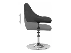 Sillas de comedor giratorias 2 unidades terciopelo negro