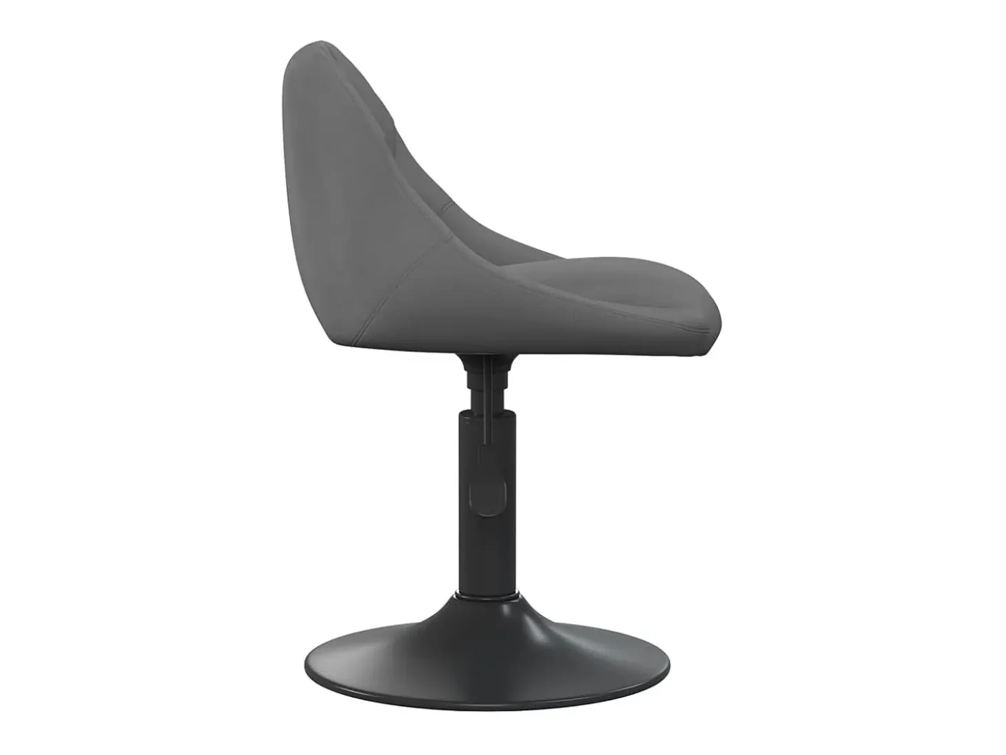 Sillas de comedor giratorias 2 unidades terciopelo gris oscuro