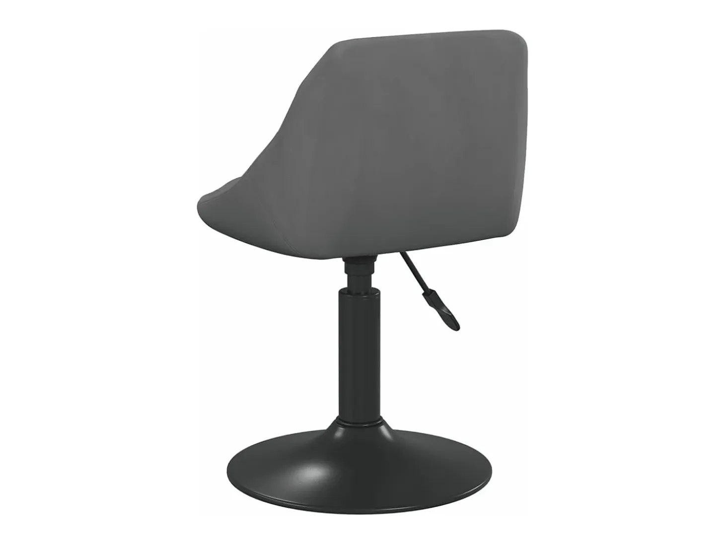 Sillas de comedor giratorias 2 unidades terciopelo gris oscuro