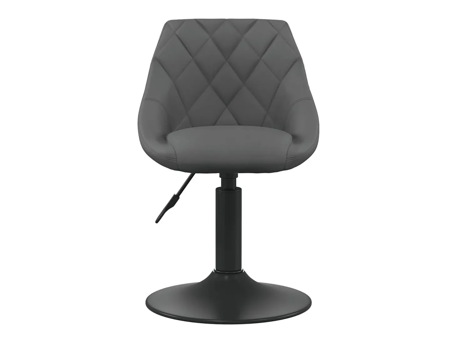 Sillas de comedor giratorias 2 unidades terciopelo gris oscuro