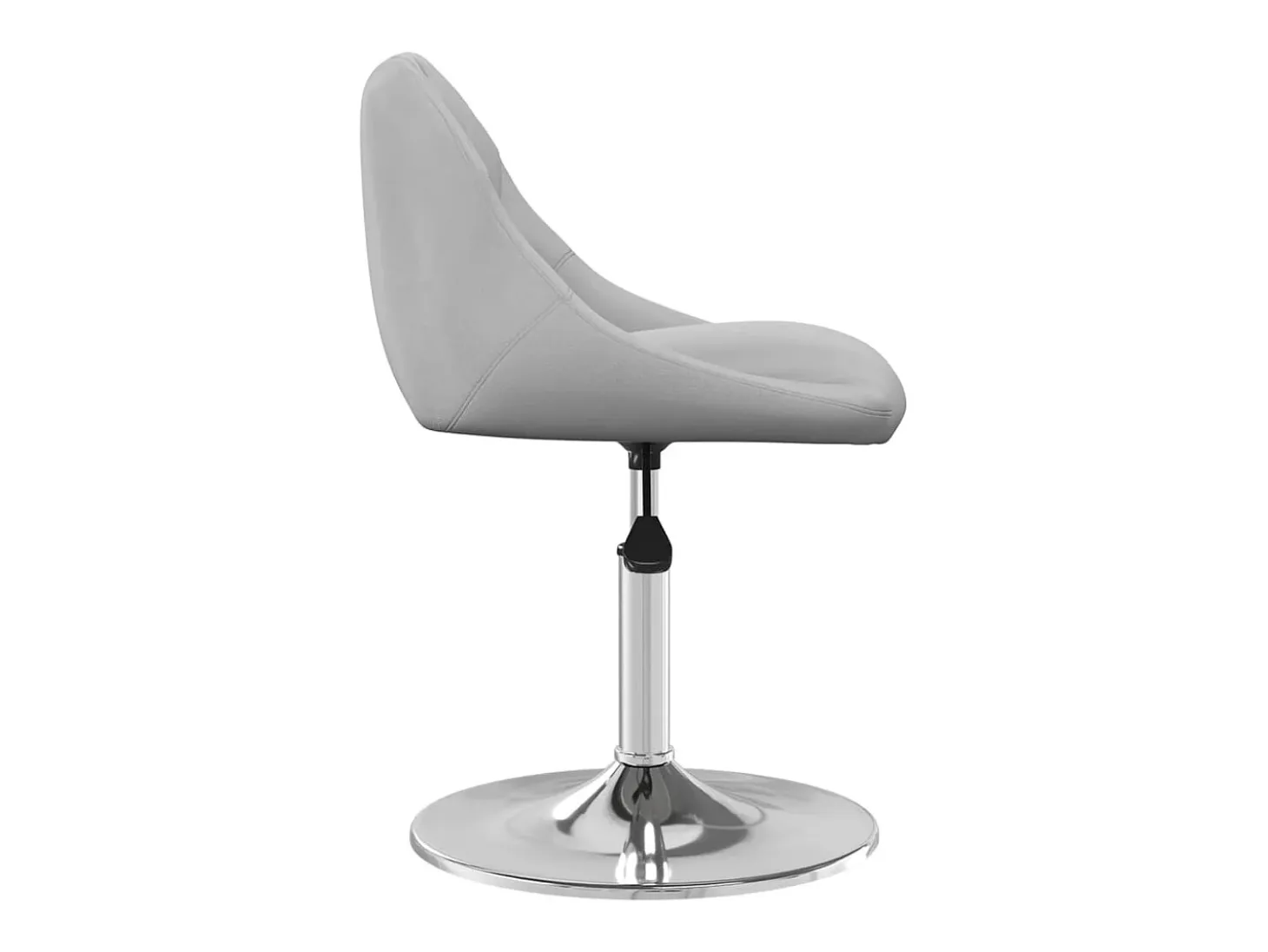 Sillas de comedor giratorias 2 uds de terciopelo gris claro