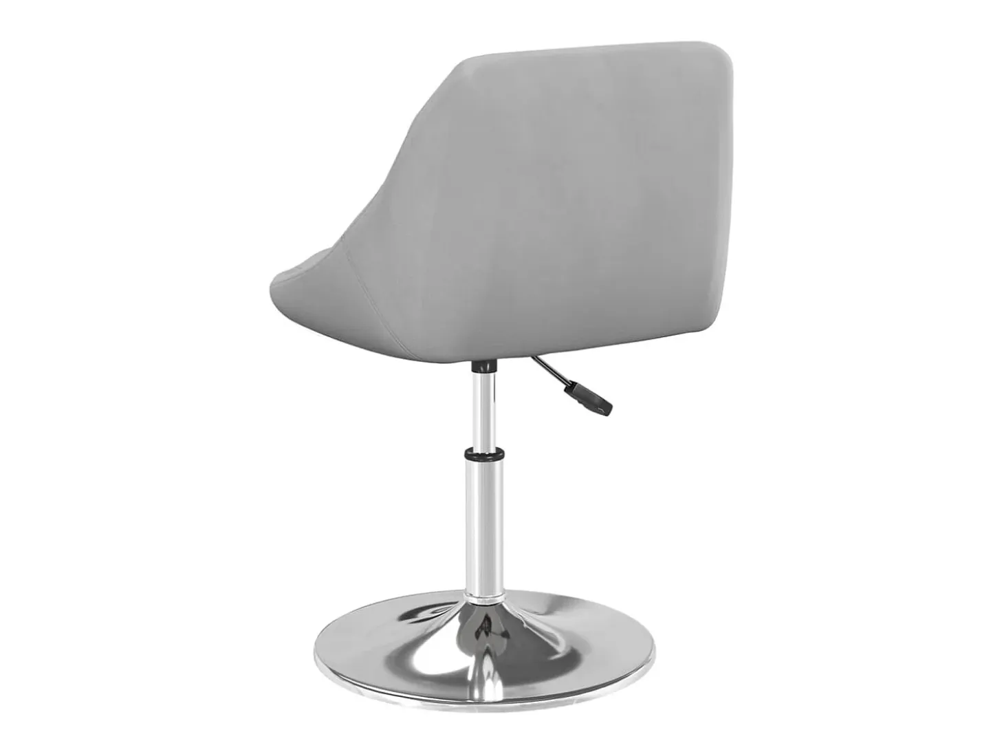 Sillas de comedor giratorias 2 uds de terciopelo gris claro