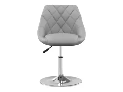 Sillas de comedor giratorias 2 uds de terciopelo gris claro