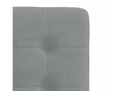 Sillas de comedor giratorias 2 unidades tela gris claro