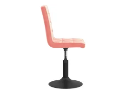 Sillas de comedor giratorias 2 unidades de terciopelo rosa