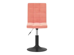 Sillas de comedor giratorias 2 unidades de terciopelo rosa