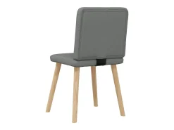 Sillas de comedor giratorias 4 unidades tela gris oscuro