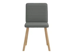 Sillas de comedor giratorias 4 unidades tela gris oscuro