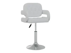 Sillas de comedor giratorias 2 unidades cuero sintético blanco