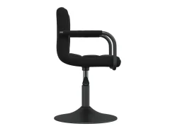 Sillas de comedor giratorias 2 unidades terciopelo negro