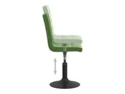 Sillas de comedor giratorias 4 unidades terciopelo verde oscuro