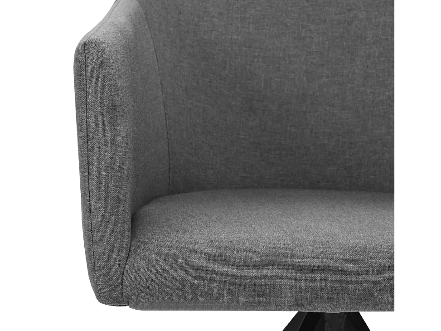 Sillas de comedor giratorias 2 unidades tela gris claro