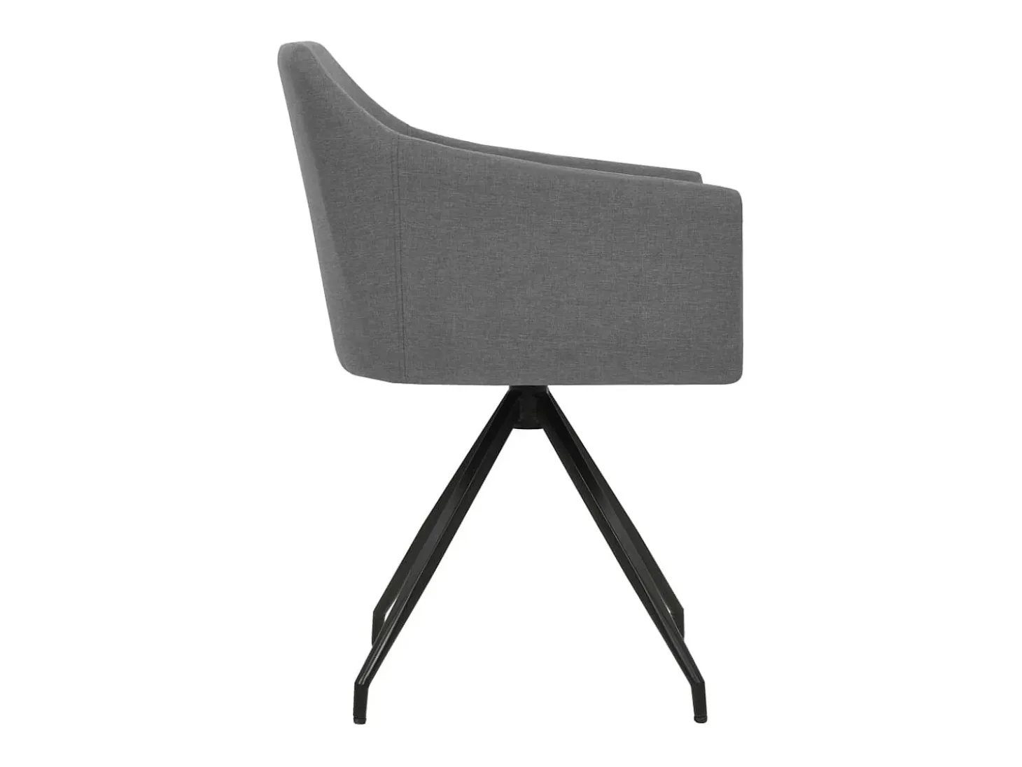 Sillas de comedor giratorias 2 unidades tela gris claro