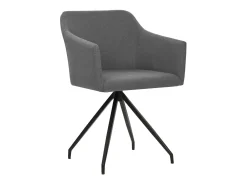 Sillas de comedor giratorias 2 unidades tela gris claro