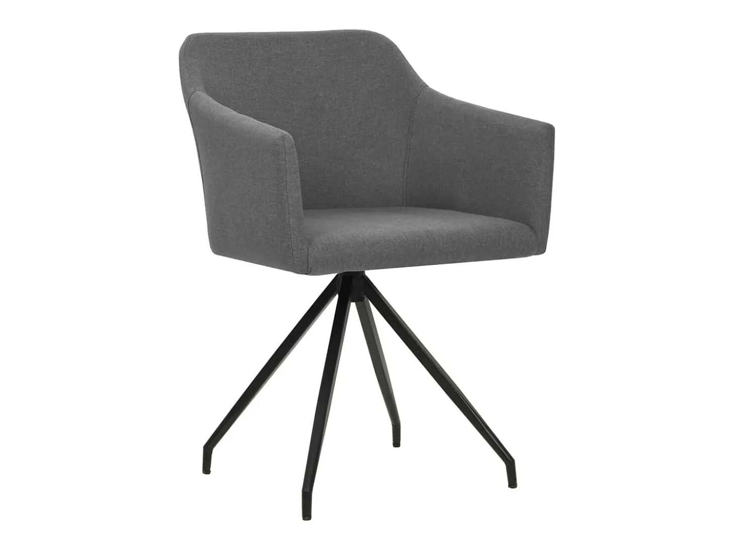 Sillas de comedor giratorias 2 unidades tela gris claro