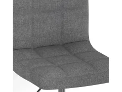 Sillas de comedor giratorias 4 unidades tela gris claro