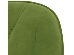 Sillas de comedor giratorias 2 unidades terciopelo verde claro