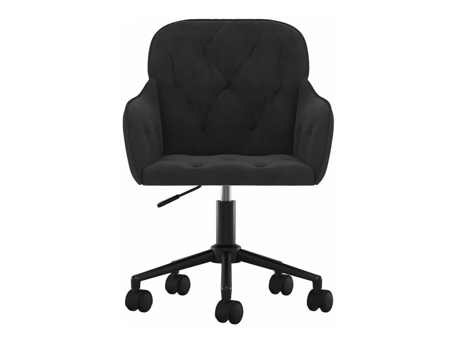 Sillas de comedor giratorias 2 unidades terciopelo negro