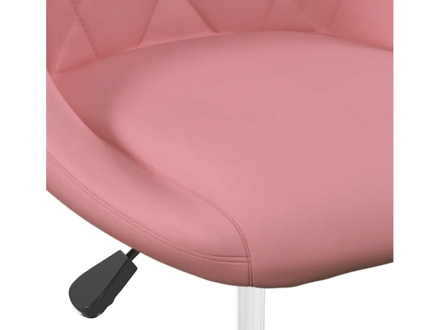 Sillas de comedor giratorias 4 unidades de terciopelo rosa