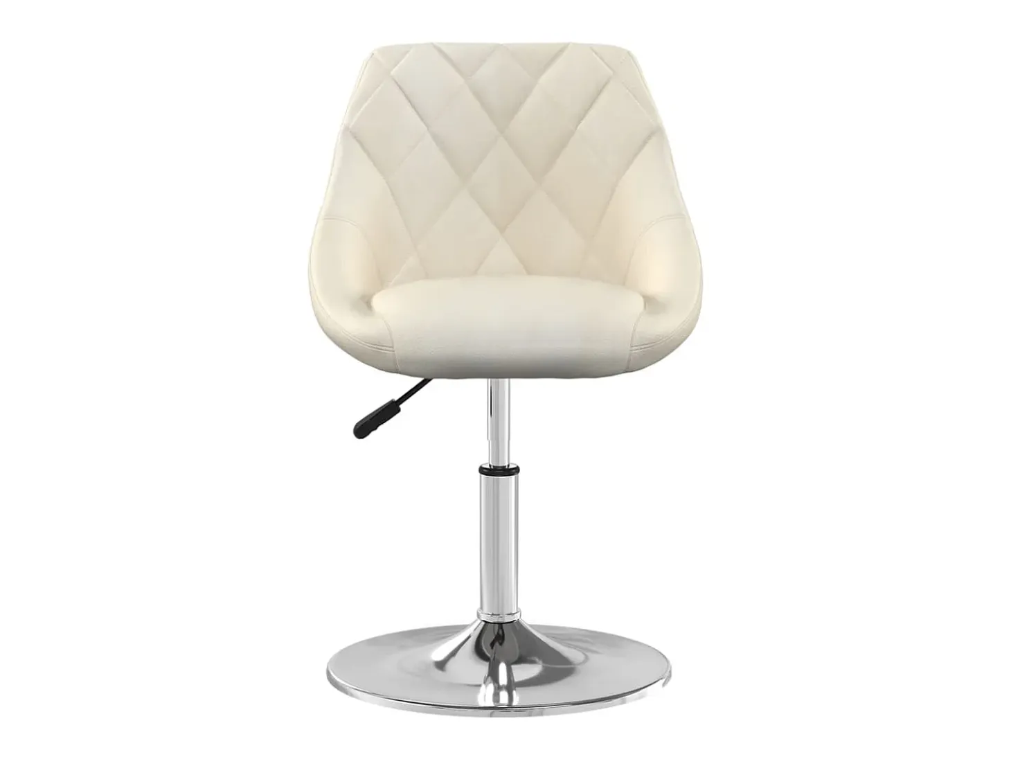 Sillas de comedor giratorias 4 unidades terciopelo color crema