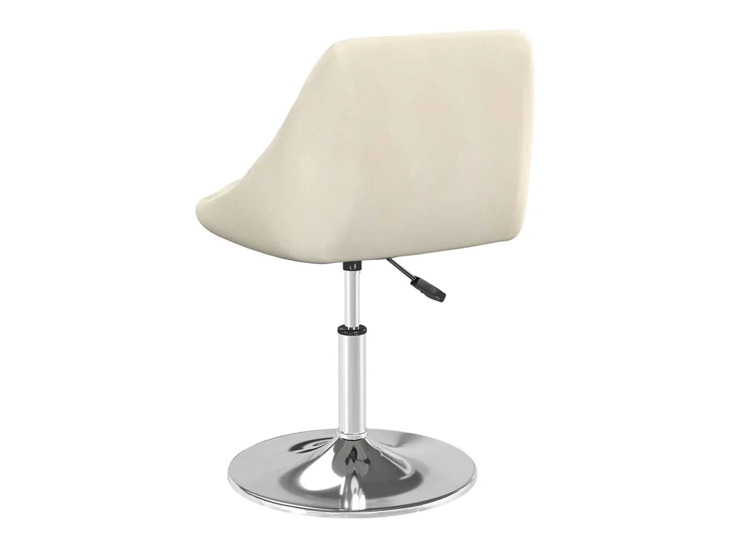 Sillas de comedor giratorias 4 unidades terciopelo color crema