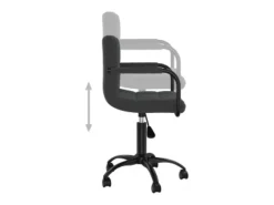 Sillas de comedor giratorias 6 unidades terciopelo negro